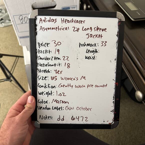 Adidas Heartracer Asymmetrical Zip Long Sleeve Jacket US Women's M - Picture 9 of 9